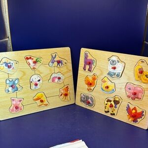 Wooden Animal Puzzle Set (2)
